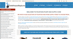 Desktop Screenshot of fountainpumpandsupply.com