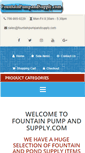 Mobile Screenshot of fountainpumpandsupply.com