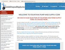 Tablet Screenshot of fountainpumpandsupply.com